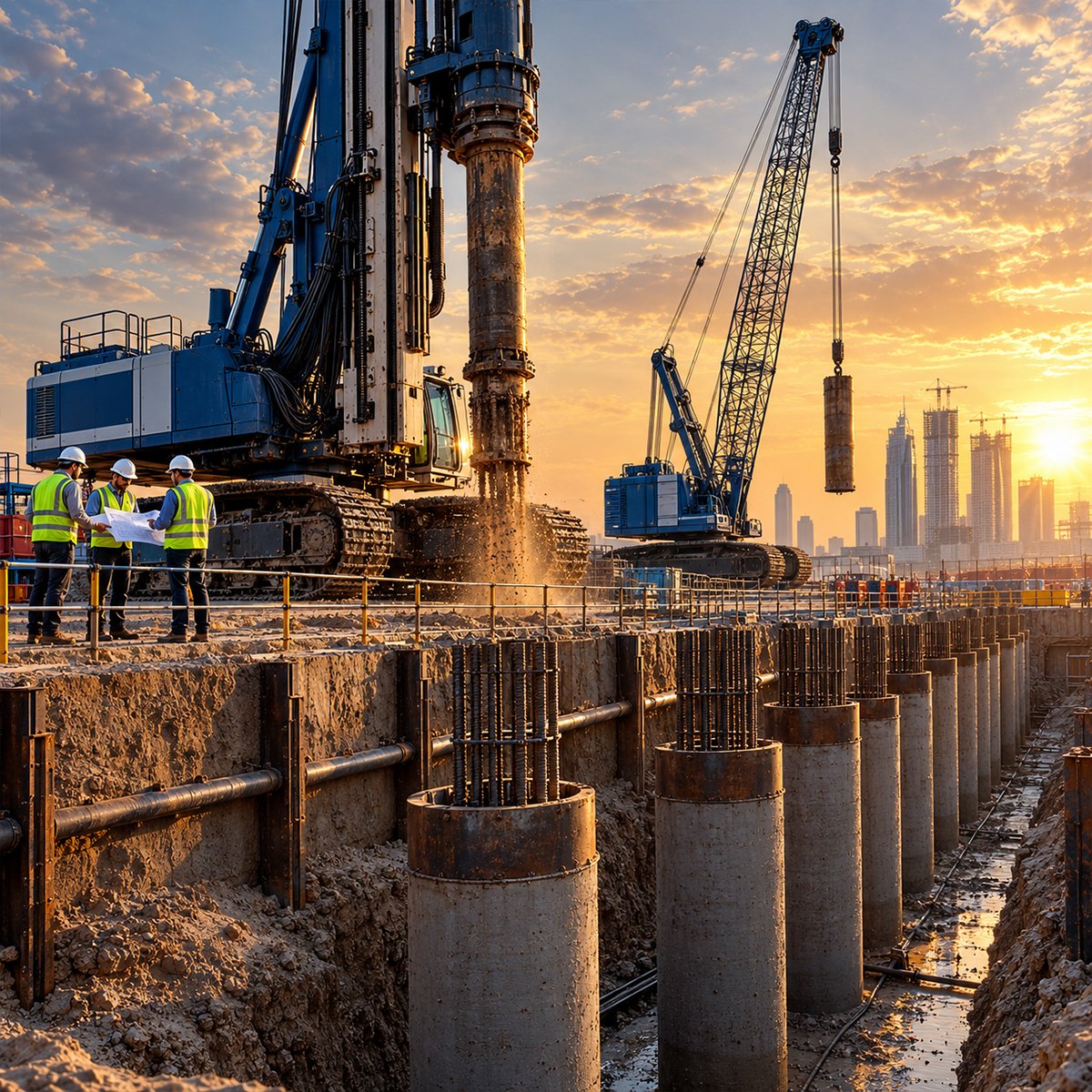 Bored Pile Contractors UAE | PDS Piling