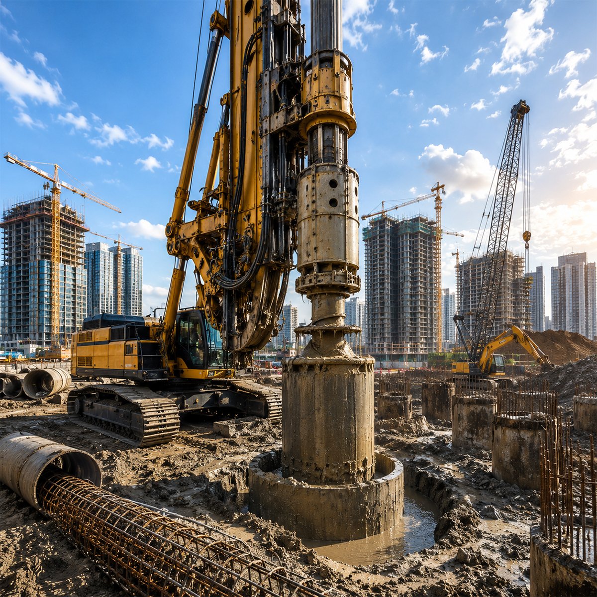 Bored Pile Contractors UAE | PDS Piling