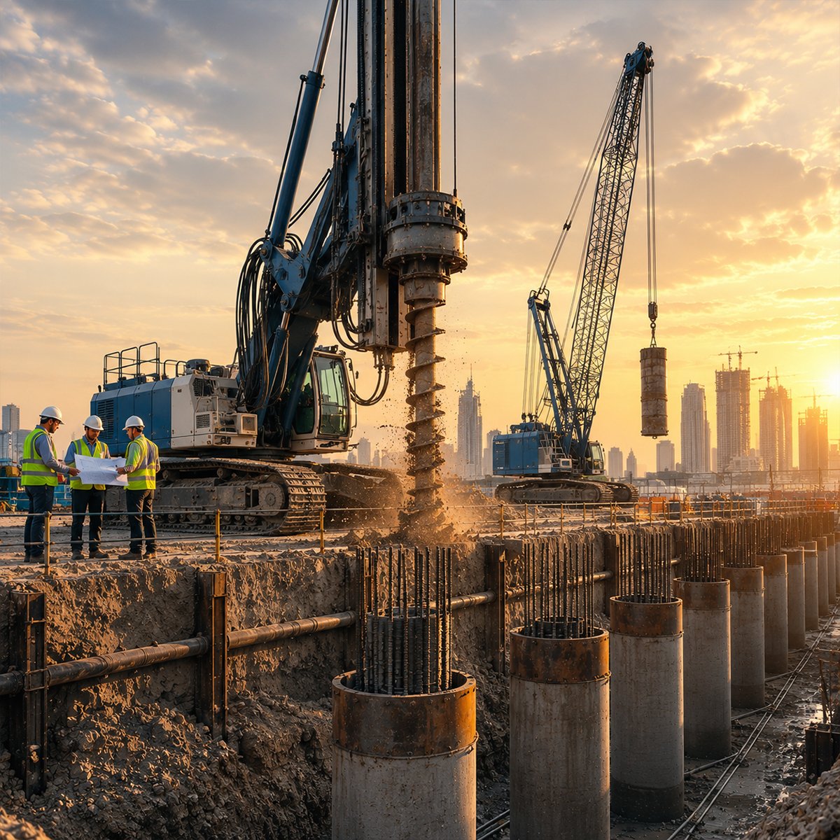Drilling works Abu Dhabi | PDS Piling