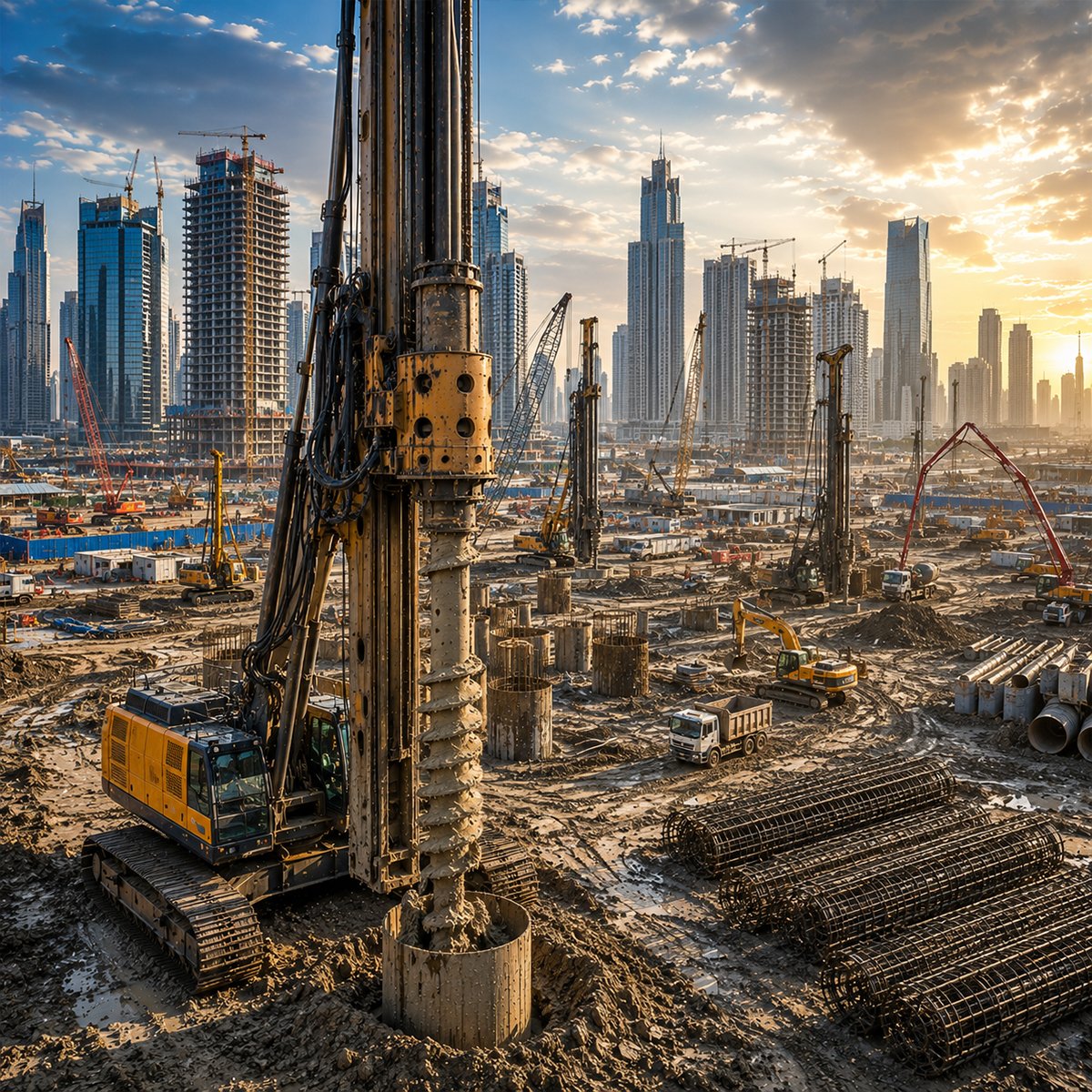Drilling works Abu Dhabi | PDS Piling