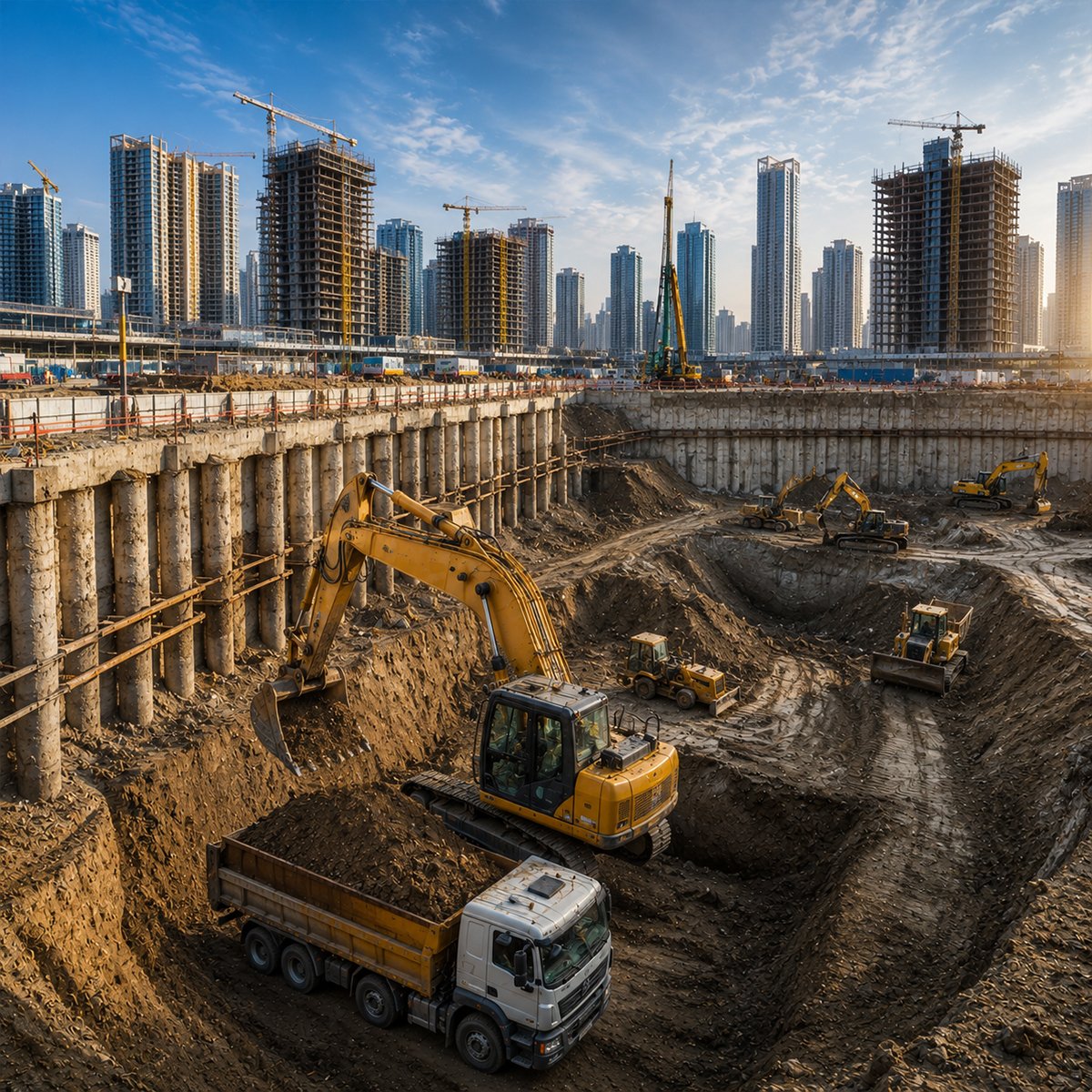 Excavation Contractors Dubai | PDS Piling