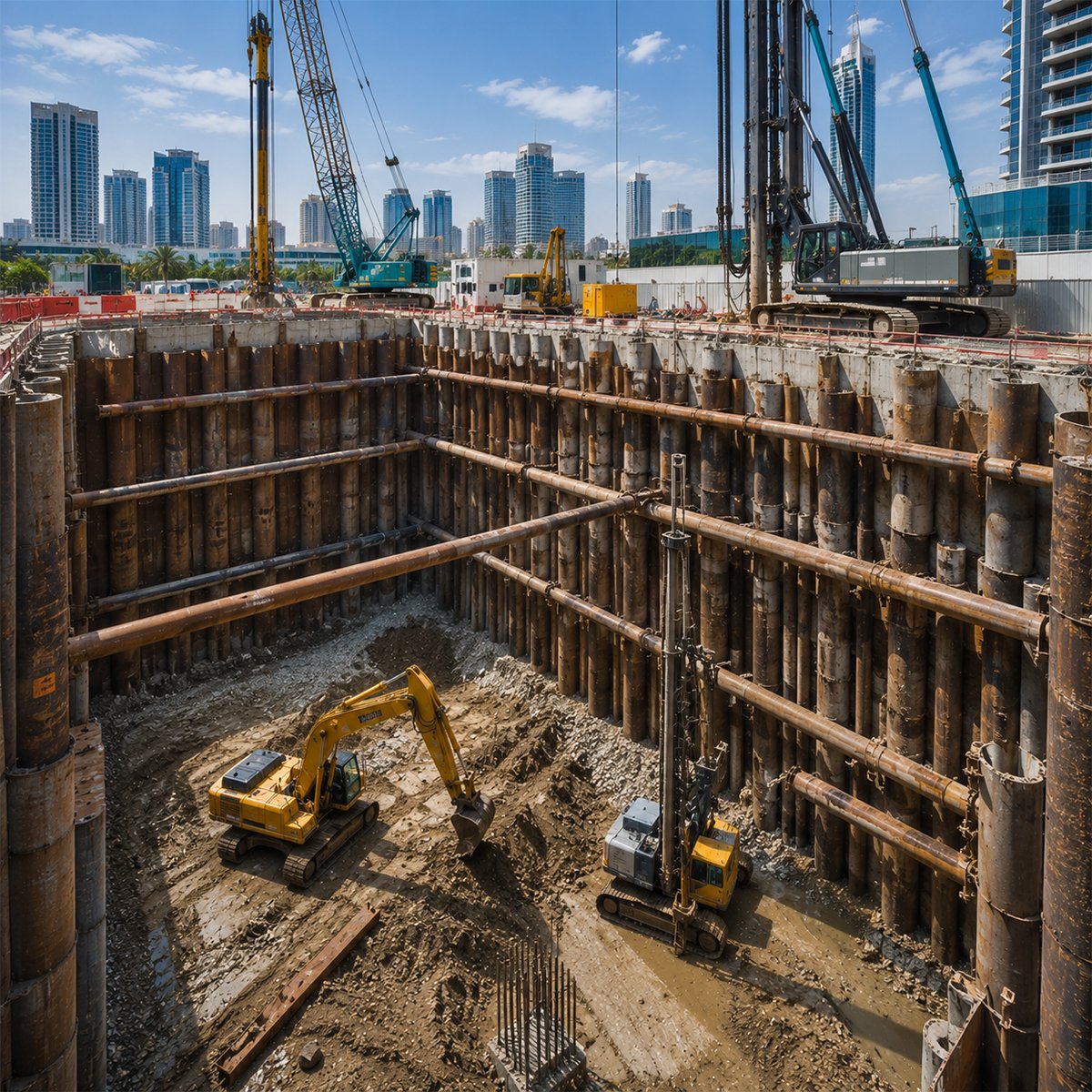 Shoring Contractors Dubai | PDS Piling